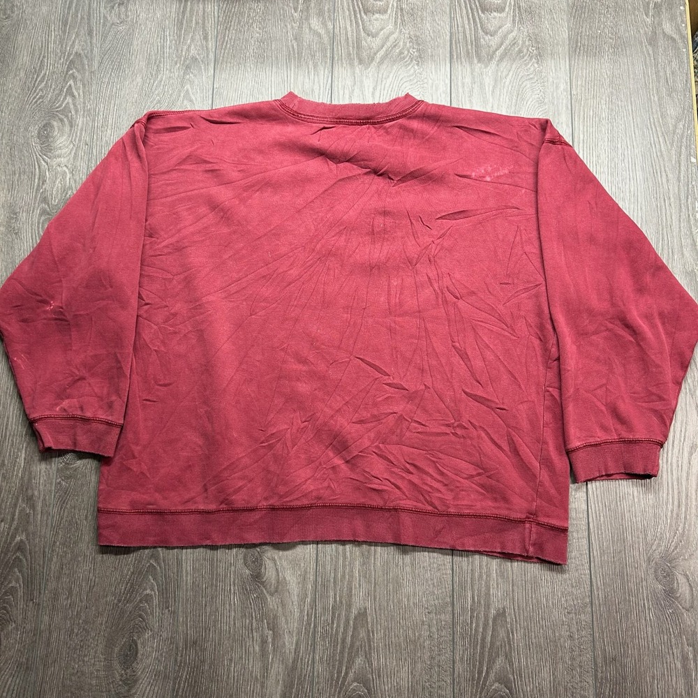 Vintage Abercrombie & Fitch Limited Edition Sweatshirt Mens Large Burgundy Red - Picture 4 of 8